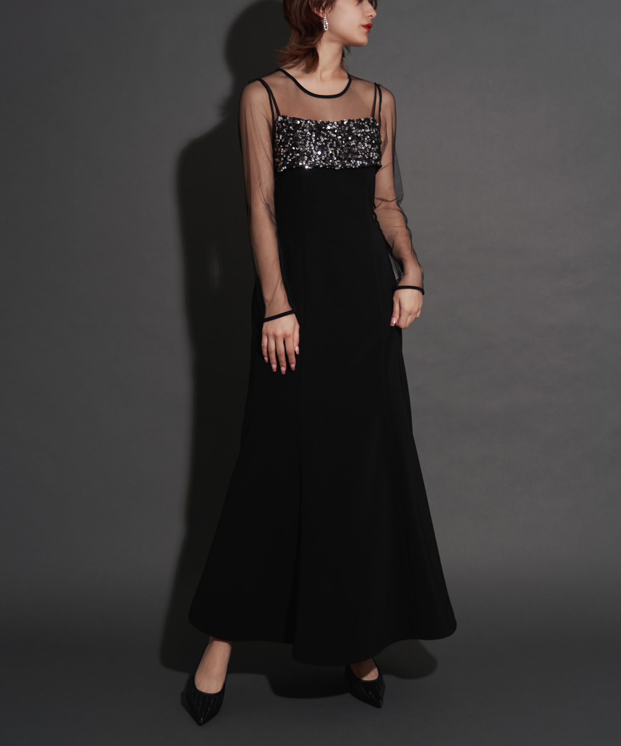 2WAY GLITTER BUSTIER DRESS