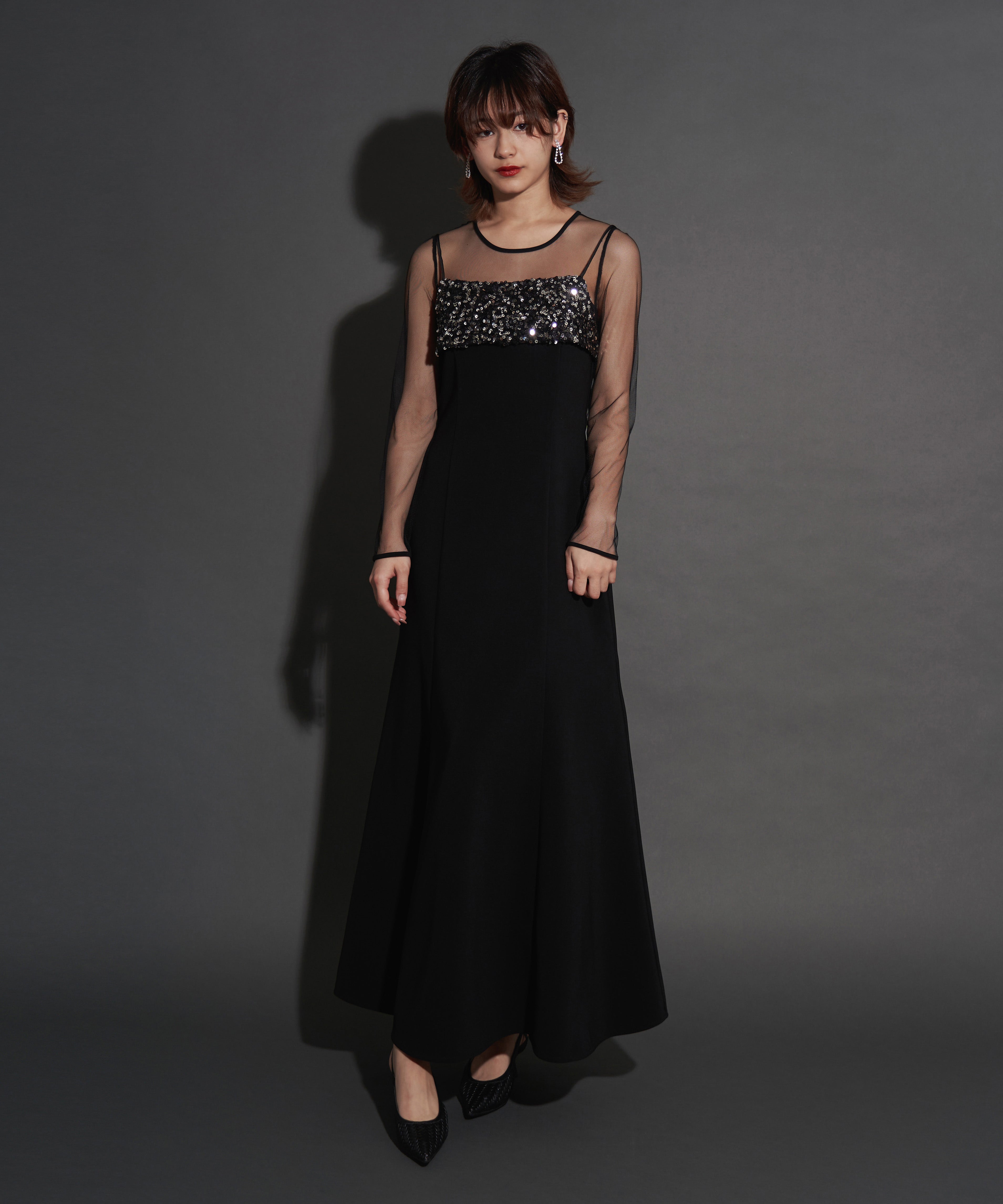 2WAY GLITTER BUSTIER DRESS