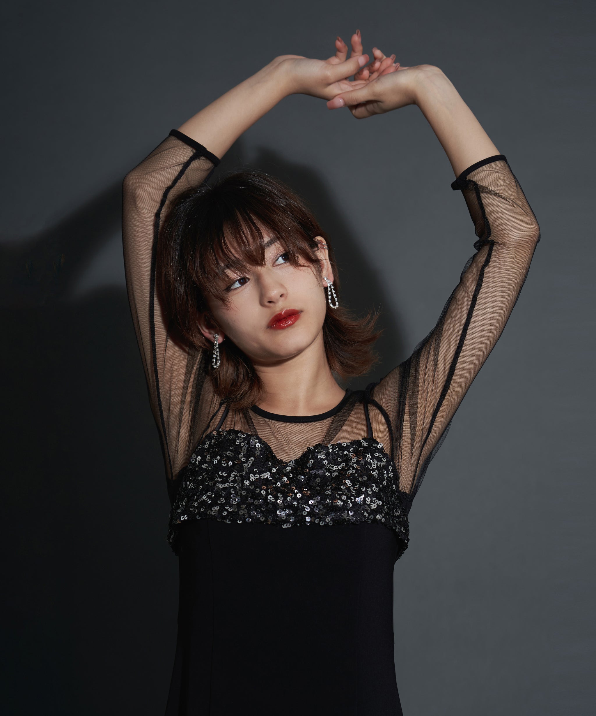 2WAY GLITTER BUSTIER DRESS