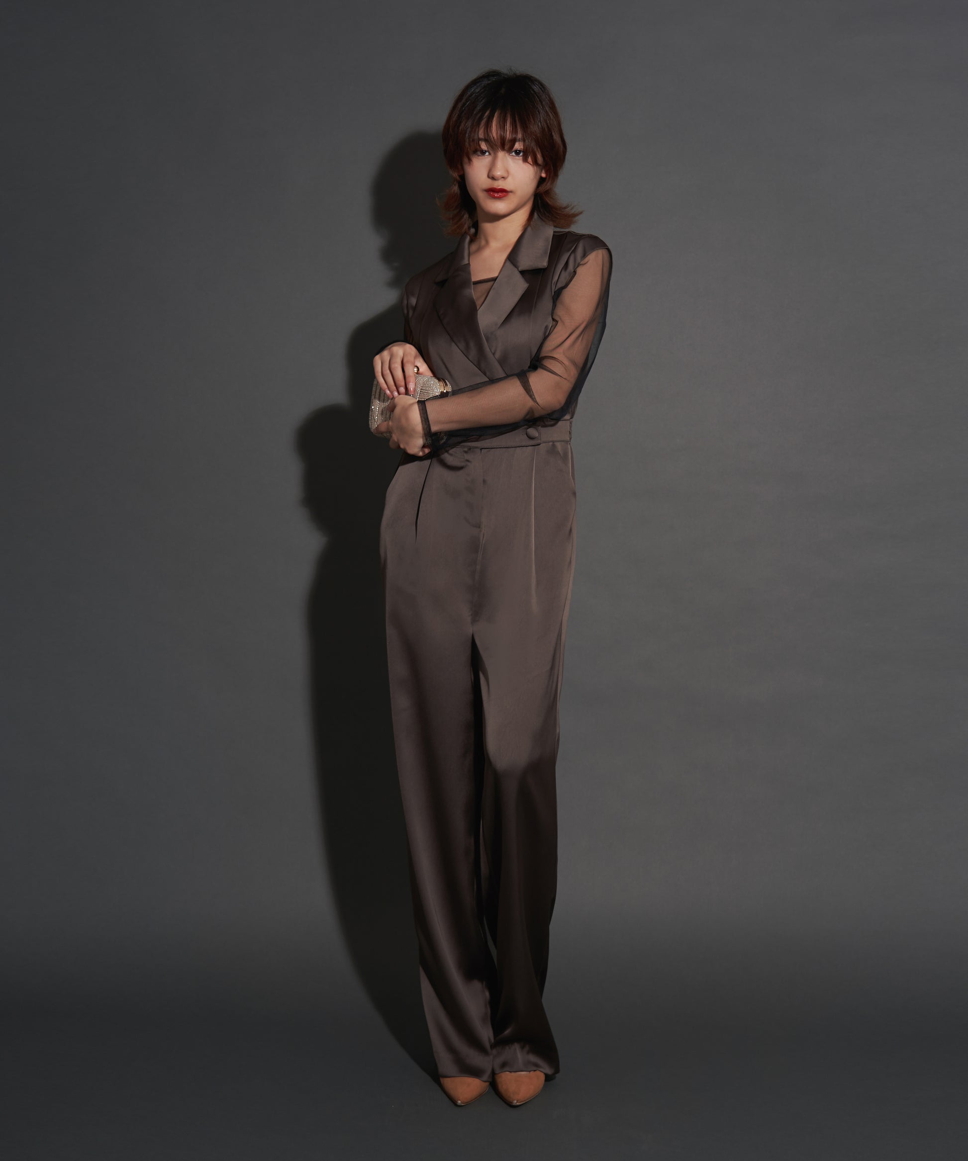 モデルサイズ：160cm B84 W61 H84 / 着用：ブラウン M