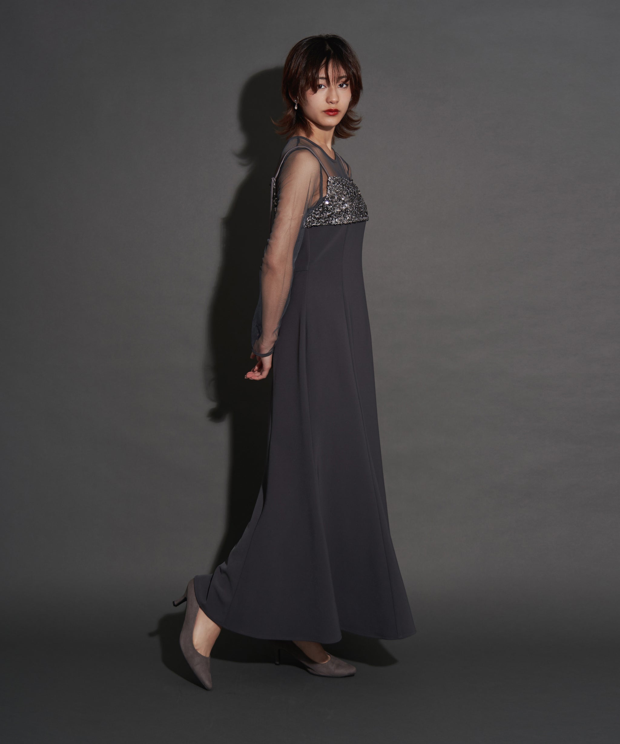 2WAY GLITTER BUSTIER DRESS