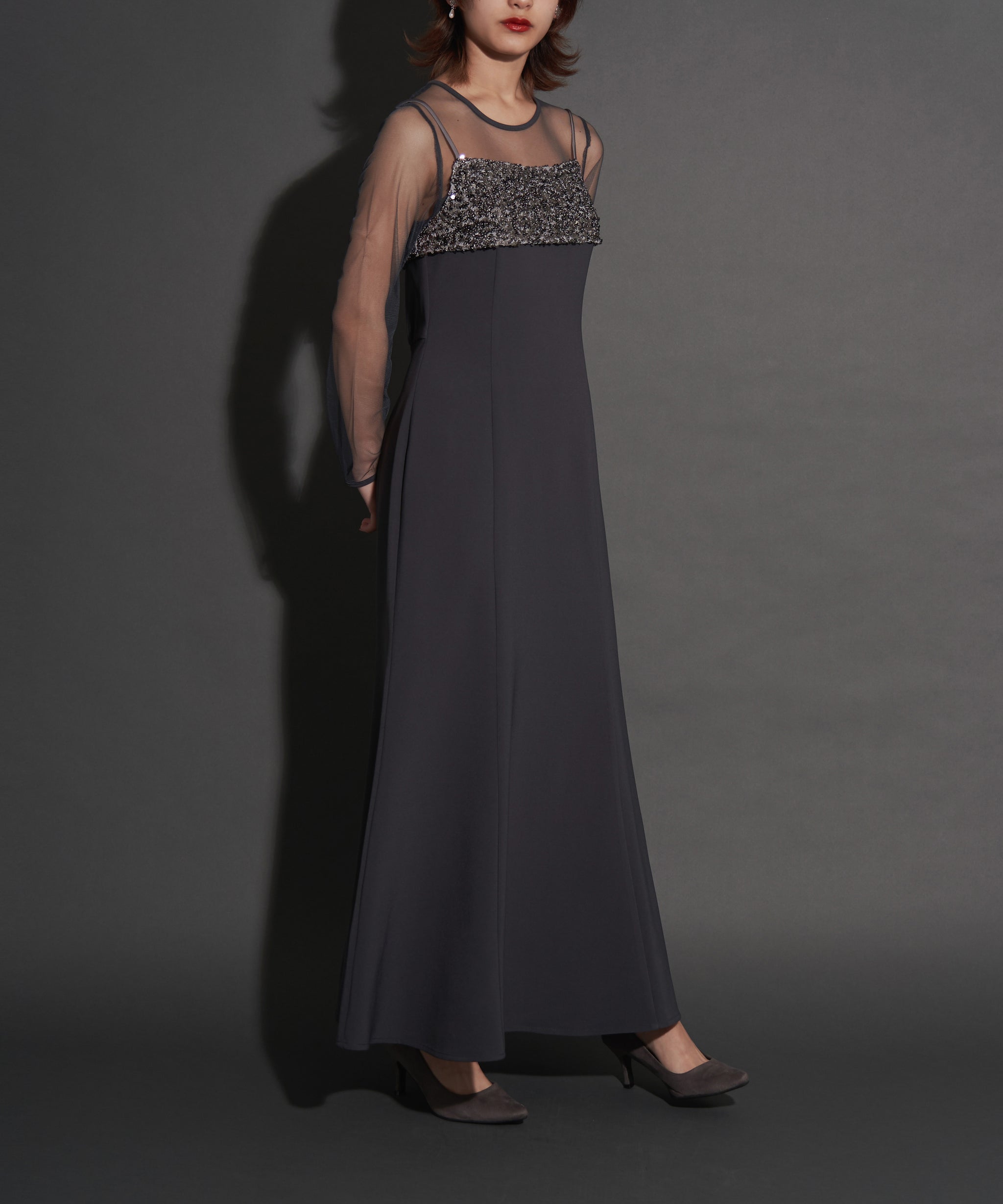 2WAY GLITTER BUSTIER DRESS