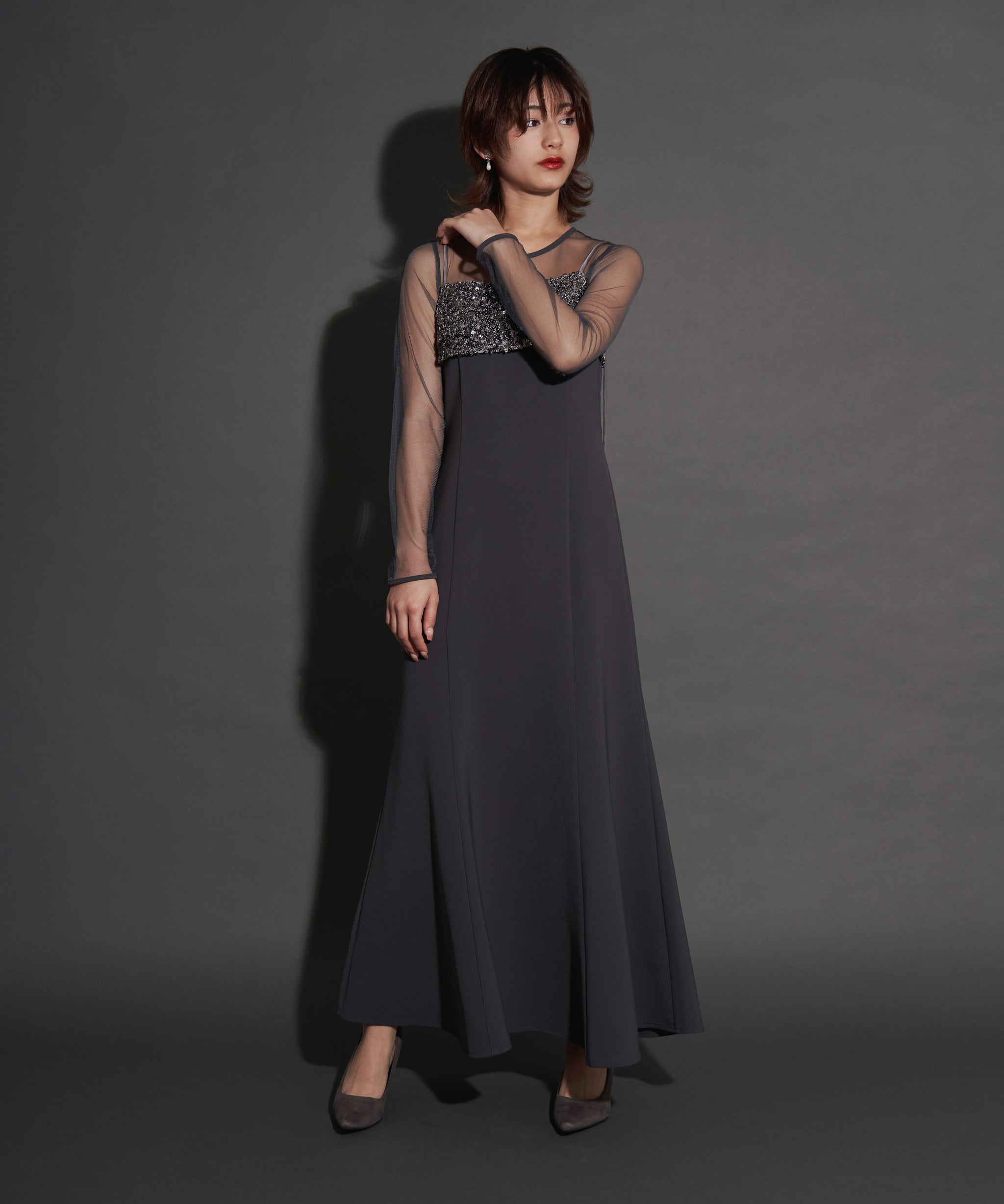 2WAY GLITTER BUSTIER DRESS