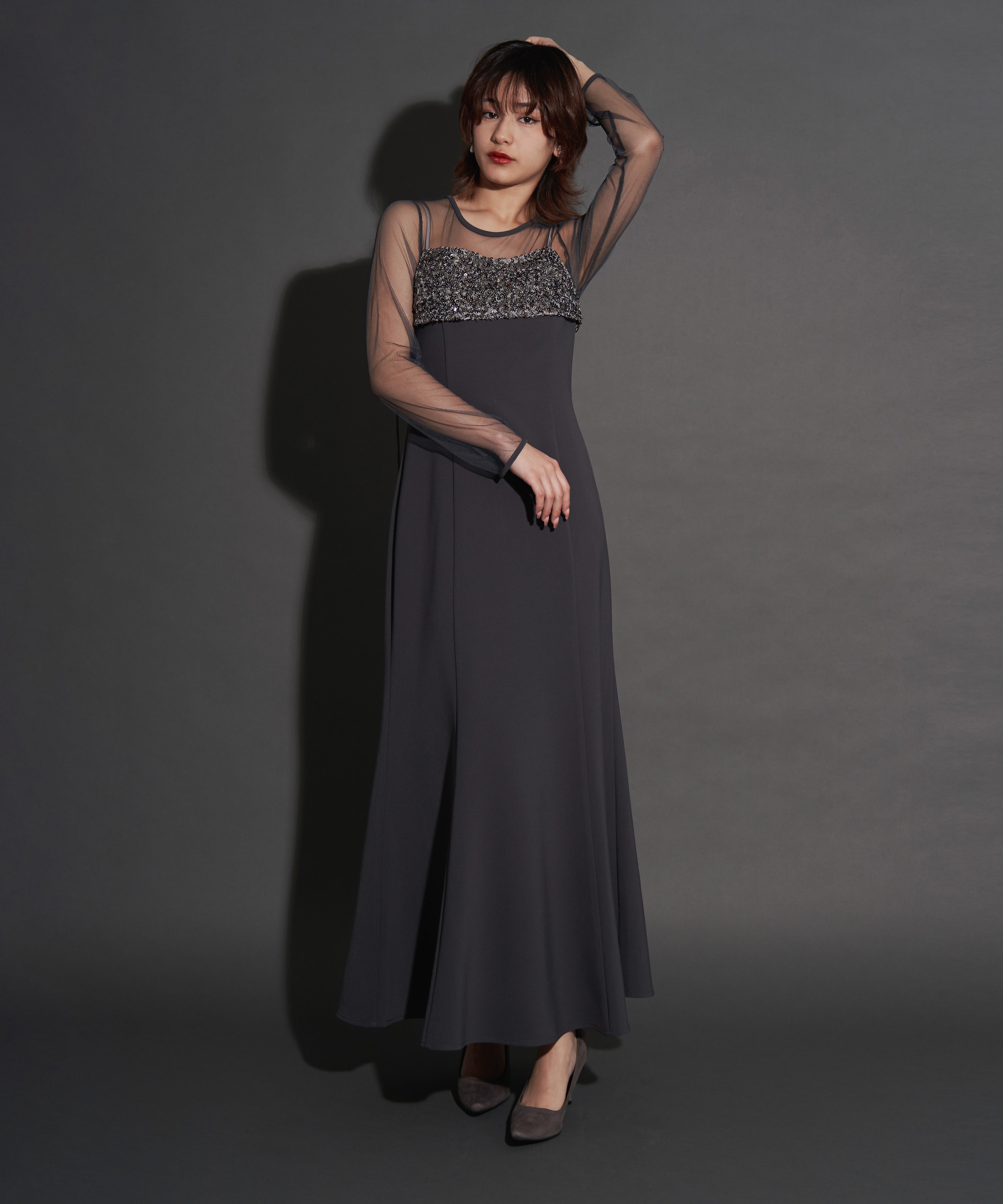 2WAY GLITTER BUSTIER DRESS