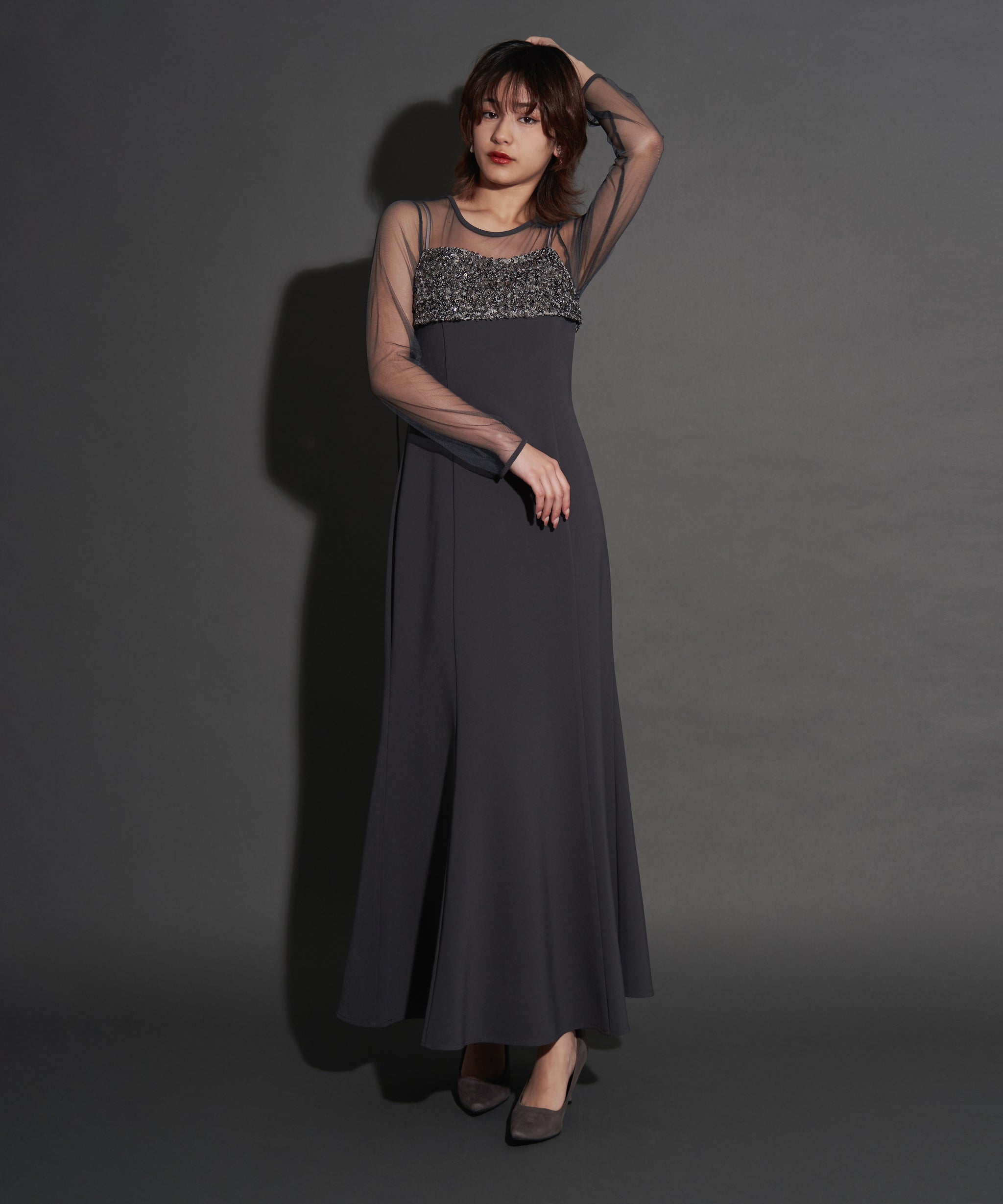 2WAY GLITTER BUSTIER DRESS