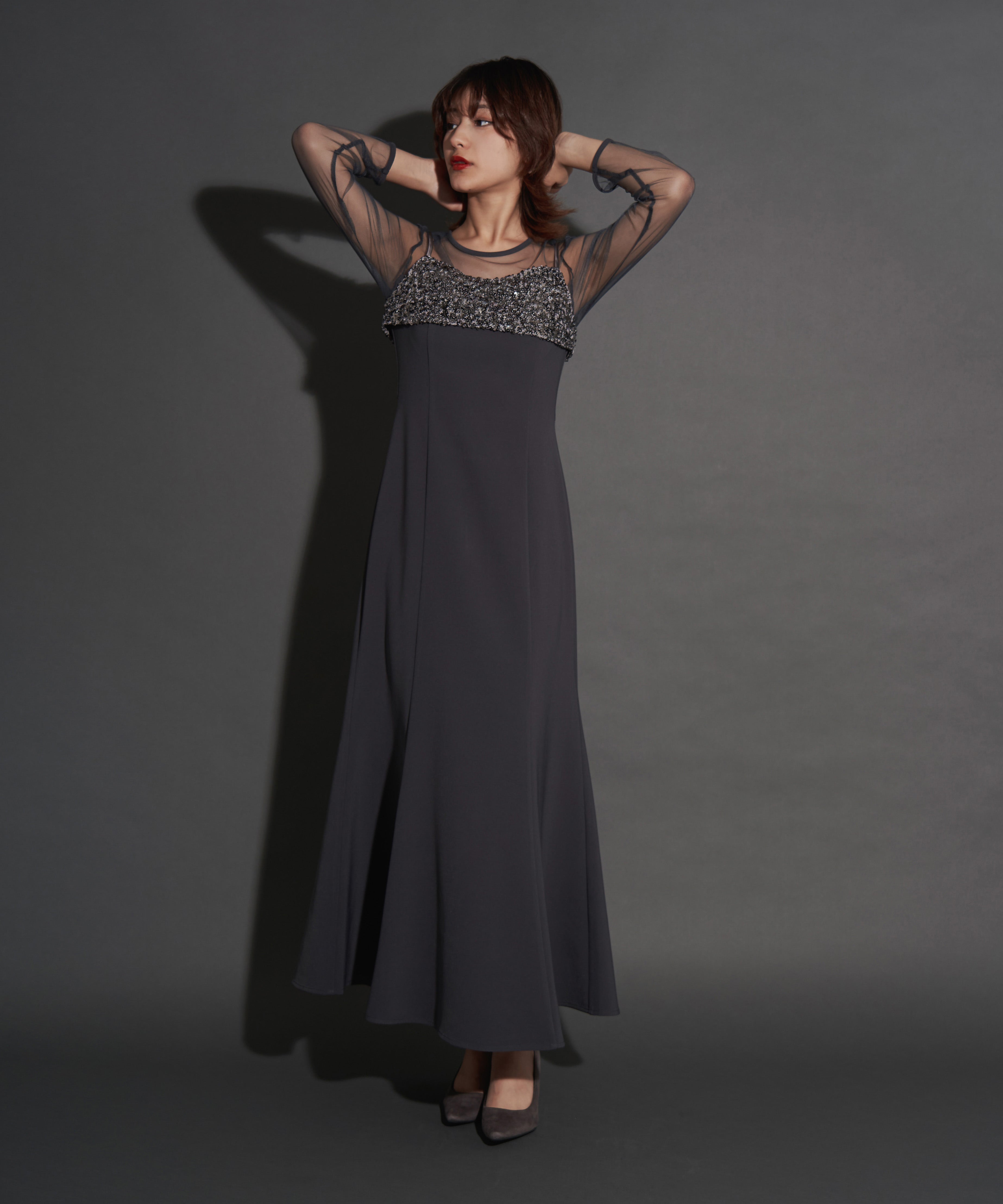 2WAY GLITTER BUSTIER DRESS