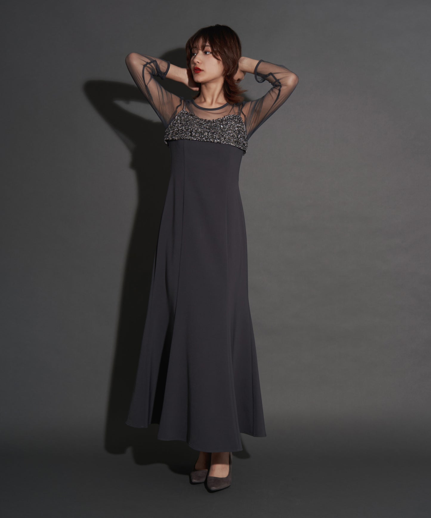 2WAY GLITTER BUSTIER DRESS