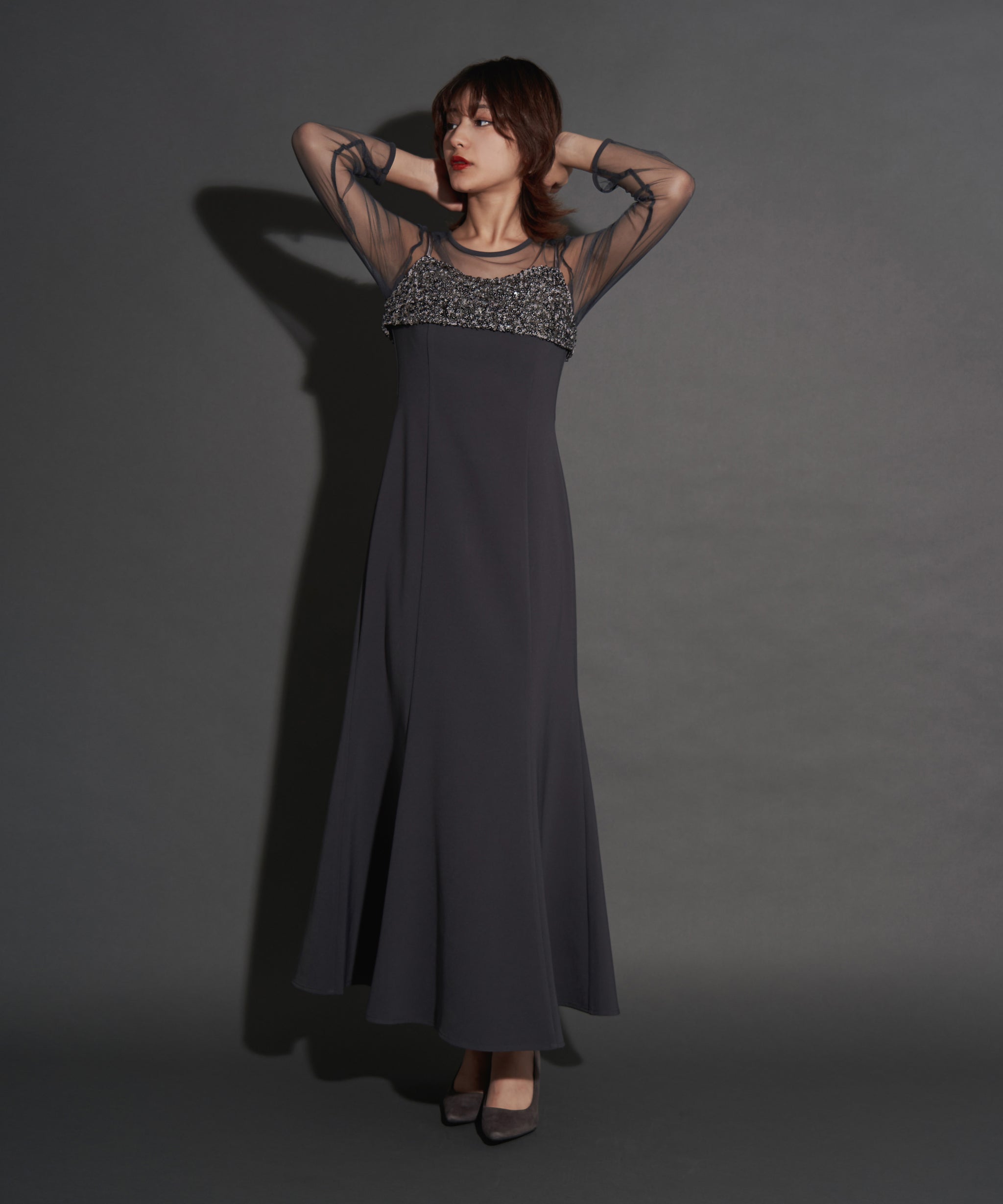 2WAY GLITTER BUSTIER DRESS