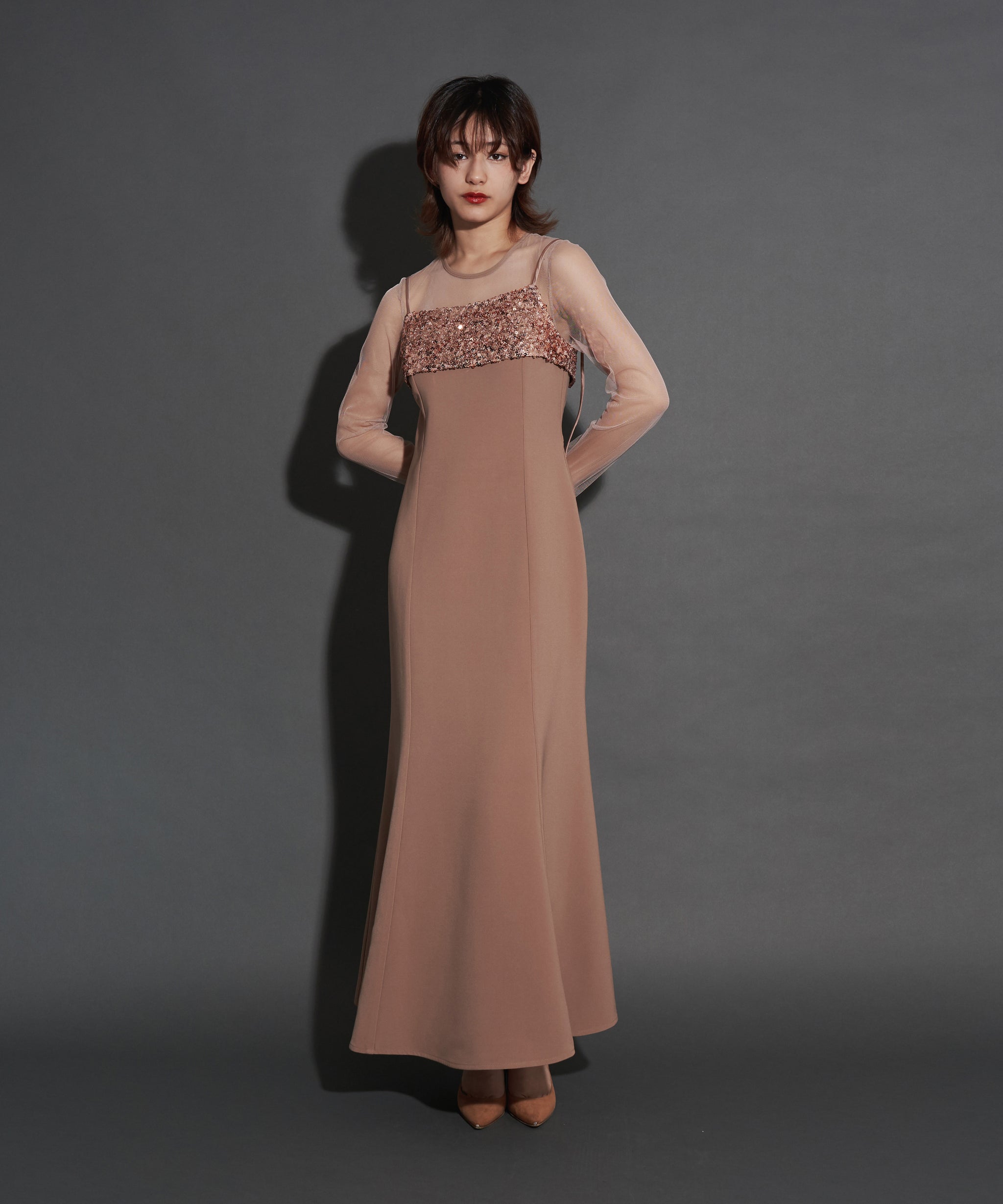 2WAY GLITTER BUSTIER DRESS