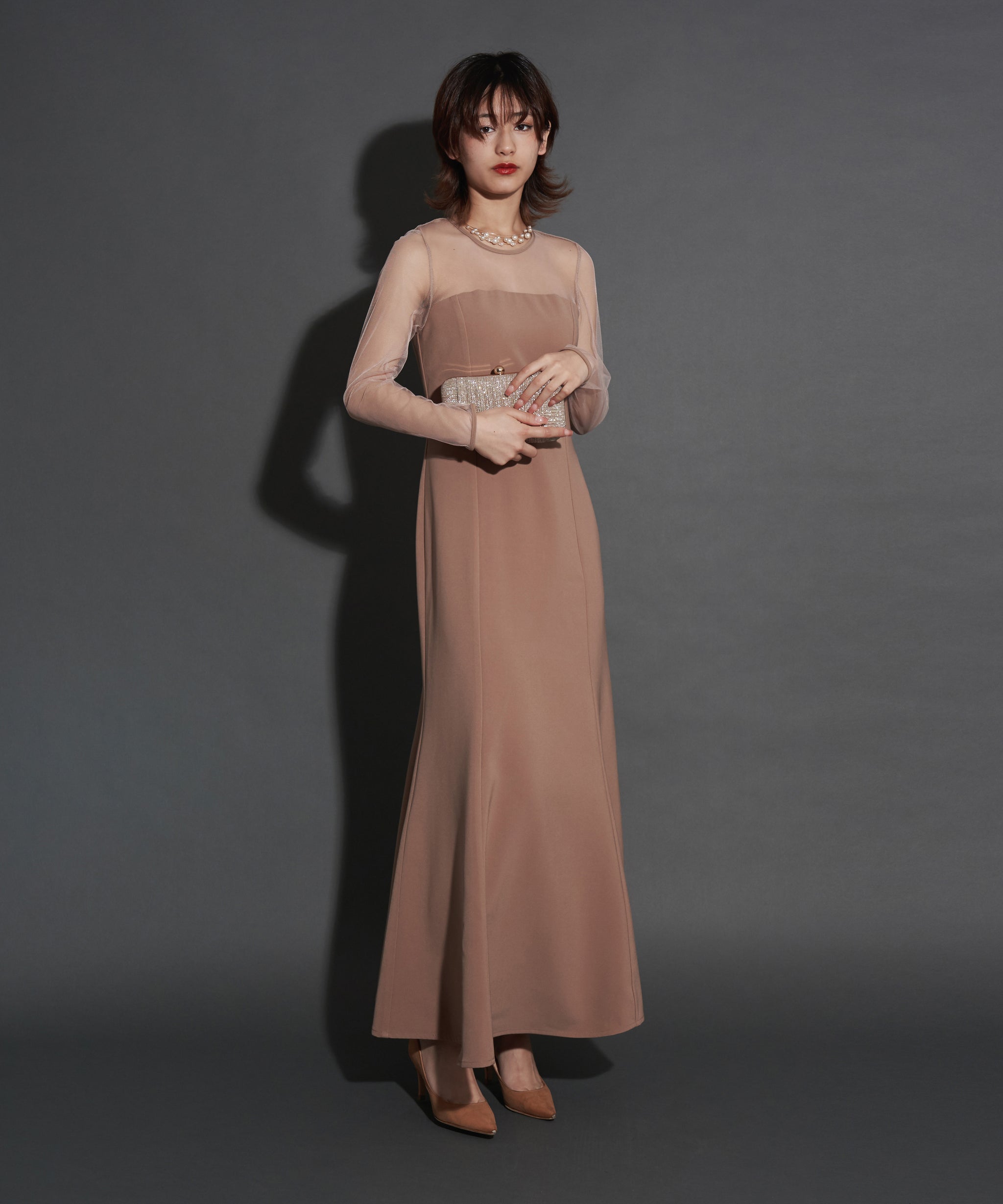2WAY GLITTER BUSTIER DRESS