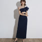 SHINY FRILL DRESS