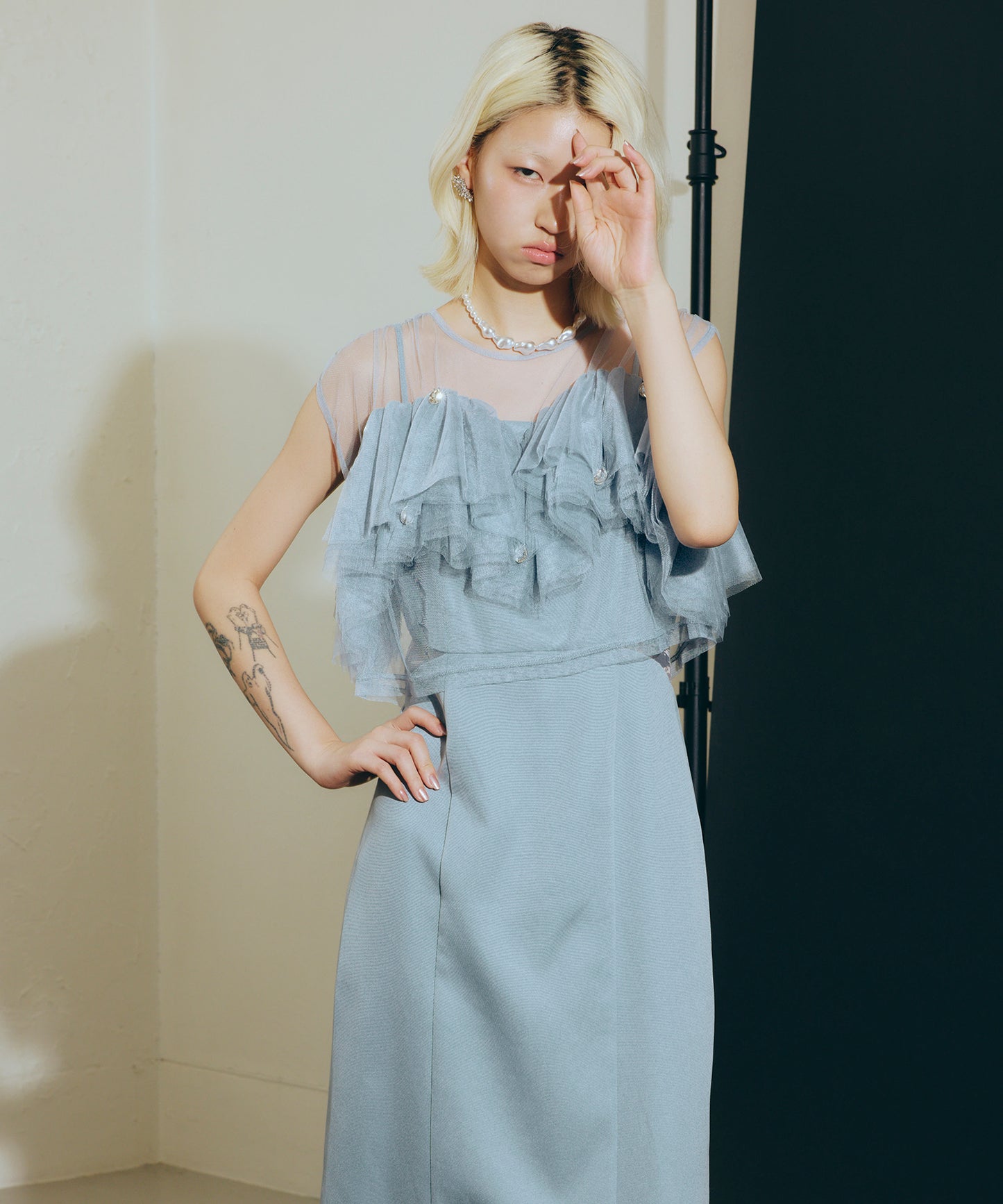 DROP BIJOU FRILL TOP